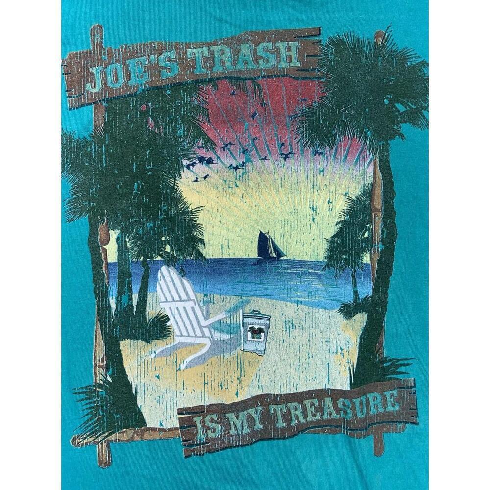 Joe's Crab Shack Tshirt “Joe’s Trash Is My Treasure” On Back- Vintage Rare
